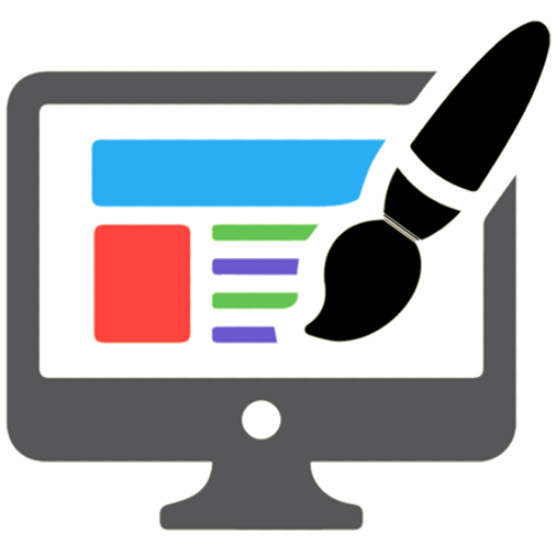 Web Design Brush in Computer Icon